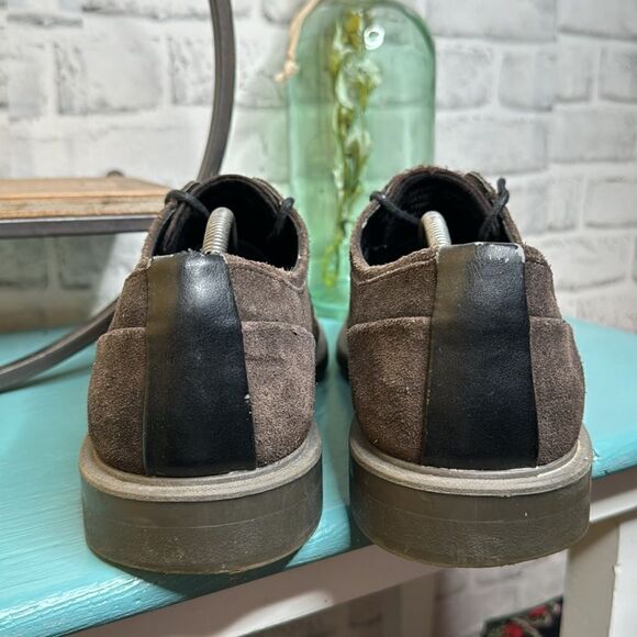 New Calvin Klein Upton Suede Oxfords Cap Toe Leather Dress Shoes Size 11 main image 5